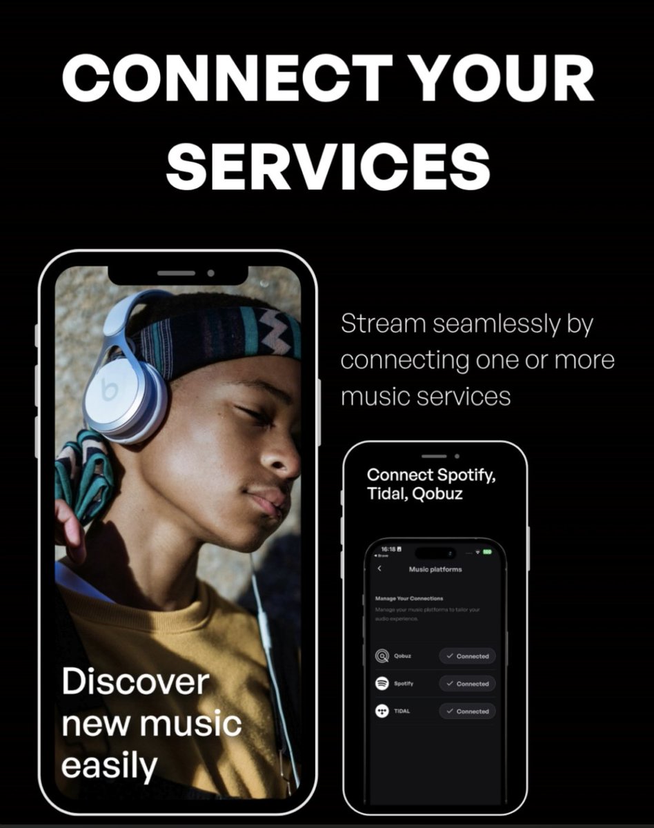 CORRDapp's tweet photo. CORRD isn’t just another music app
It’s your flow builder

🎧 Choose your vibe → Corrd builds the sound
🎛️ Adjust the energy in real time
🔗 Connect Spotify, Tidal, Qobuz

Music that moves with you, not against you
Try CORRD &amp; feel the difference

📲 App &amp; Discord: link in bio https://t.co/4je2lVbySR
