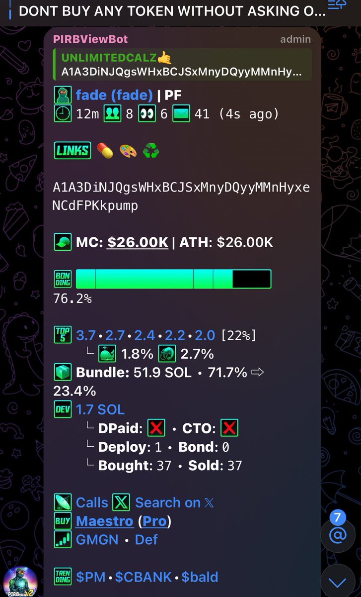 Jeffreysolz's tweet photo. Smart play on $FADE

A1A3DiNJQgsWHxBCJSxMnyDQyyMMnHyxeNCdFPKkpump https://t.co/NlCd7IfpIe