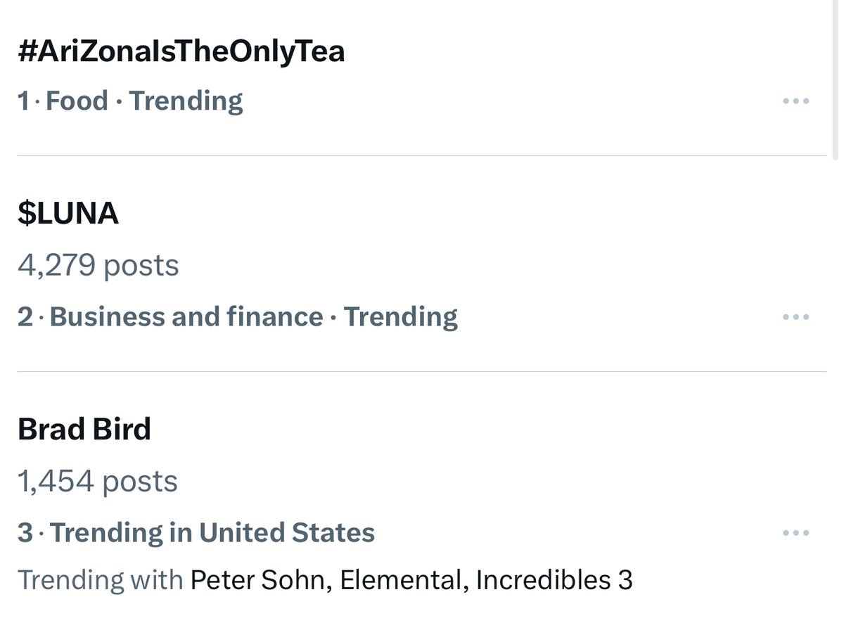 DrinkAriZona's tweet image. Number One Trending and we don&apos;t have celebrity spokespeople #AriZonaIsTheOnlyTea