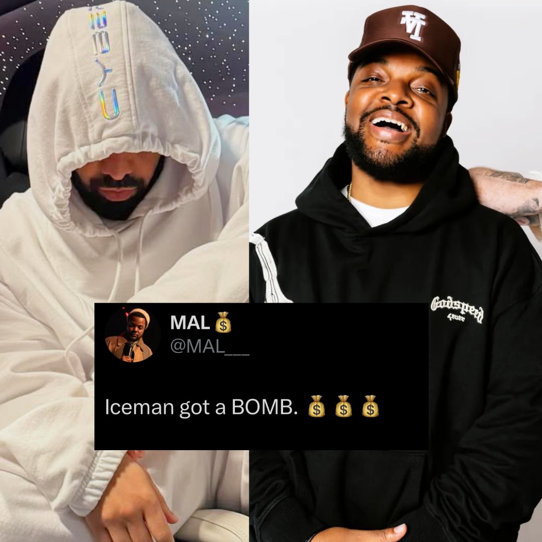 itsavibe's tweet photo. podcaster Mal from New Rory &amp; Mal says Drake's new alleged album 'Iceman' has a "BOMB"📍 https://t.co/sI68e7TLr5