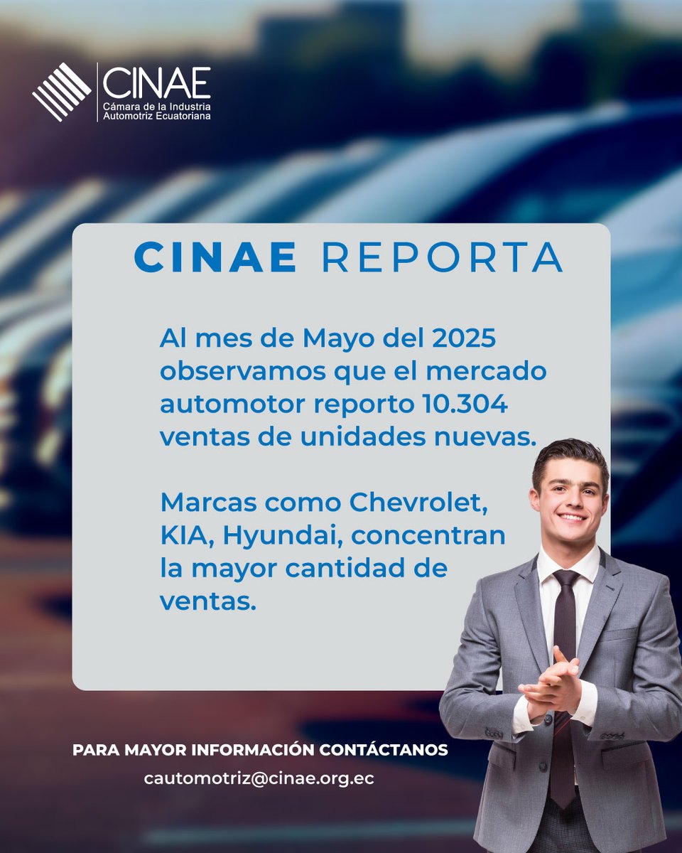 ¿Cómo cerró mayo 2025 para la industria automotriz?
Revisa nuestro boletín con las ventas mensuales de vehículos ensamblados e importados.
Información oficial de la CINAE.