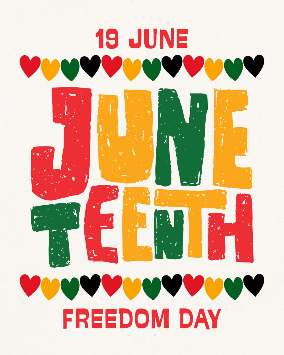 Happy Juneteenth from @TXASL! 🖤❤️💚 Today, we honor the freedom proclaimed in Galveston, TX, on June 19, 1865. School libraries are vital for preserving &amp; sharing this history, ensuring all voices are heard. Let's learn &amp; celebrate freedom!