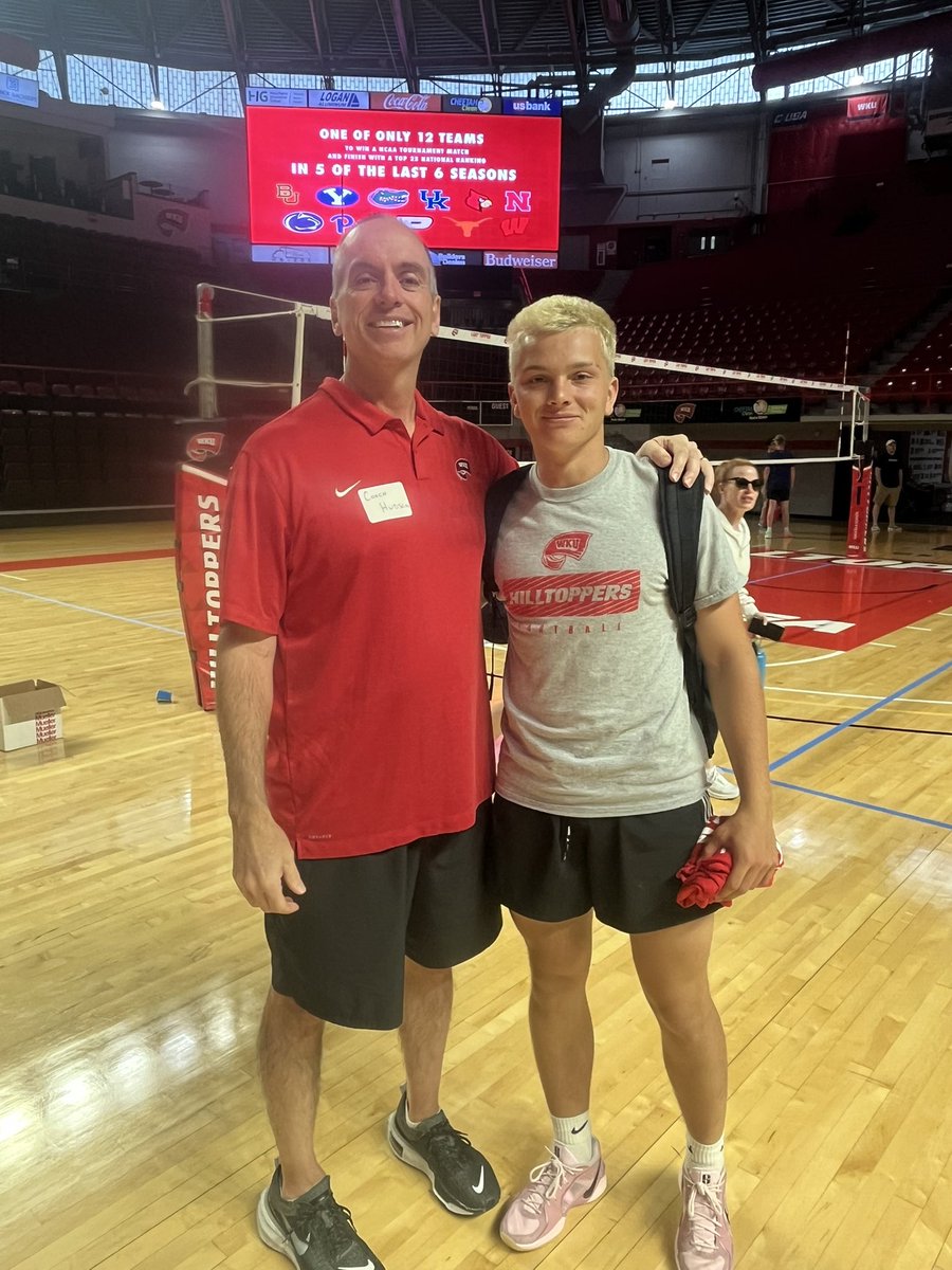 Gage Miller “4.5 ⭐️” (@gage_miller19) on Twitter photo Amazing time today at WKU for their first ever Men’s Volleyball Clinic. Learned a whole lot and was great meeting <a href="/TravisHudsonWKU/">Travis Hudson</a>, his son drew @ohiomensvolleybal, along with Harrison <a href="/NJIT/">NJIT</a> mens volleyball, and Coach Brian Hogg <a href="/LMURailsplitter/">LMU Railsplitters</a> mens volleyball. <a href="/WKUVolleyball/">WKU Volleyball</a> Amazing time today at WKU for their first ever Men’s Volleyball Clinic. Learned a whole lot and was great meeting <a href="/TravisHudsonWKU/">Travis Hudson</a>, his son drew @ohiomensvolleybal, along with Harrison <a href="/NJIT/">NJIT</a> mens volleyball, and Coach Brian Hogg <a href="/LMURailsplitter/">LMU Railsplitters</a> mens volleyball. <a href="/WKUVolleyball/">WKU Volleyball</a>
