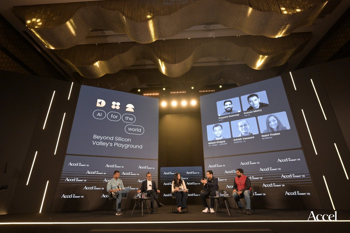 TWO AI (@two_platforms) on Twitter photo TWO AI CEO, <a href="/pranavmistry/">Pranav Mistry</a>, joined a panel of leading voices in Indian AI at the Accel AI Summit in Bengaluru last week. He was also named one of <a href="/ForbesIndia/">Forbes India</a> x <a href="/Accel_India/">Accel in India</a>’s #30IndianMindsInAI, recognizing innovators shaping the future of AI in India 🌟.
🔗 See the full list TWO AI CEO, <a href="/pranavmistry/">Pranav Mistry</a>, joined a panel of leading voices in Indian AI at the Accel AI Summit in Bengaluru last week. He was also named one of <a href="/ForbesIndia/">Forbes India</a> x <a href="/Accel_India/">Accel in India</a>’s #30IndianMindsInAI, recognizing innovators shaping the future of AI in India 🌟.
🔗 See the full list