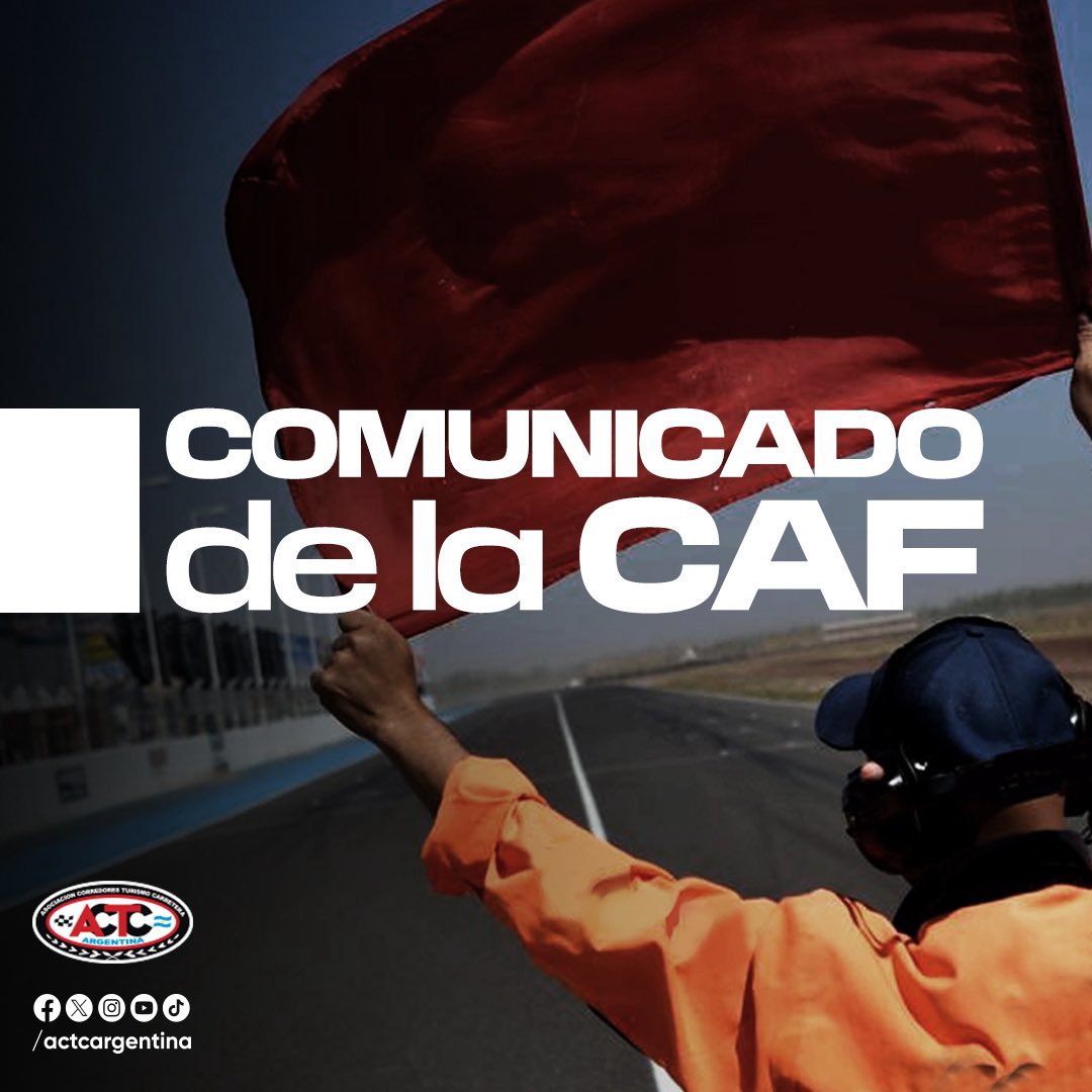 COMUNICADO DE LA CAF 28/2025

Este martes, 10 de junio, la Comisión Asesora y Fiscalizadora ha emitido un nuevo comunicado.

📝 actc.org.ar/prensa/federac…