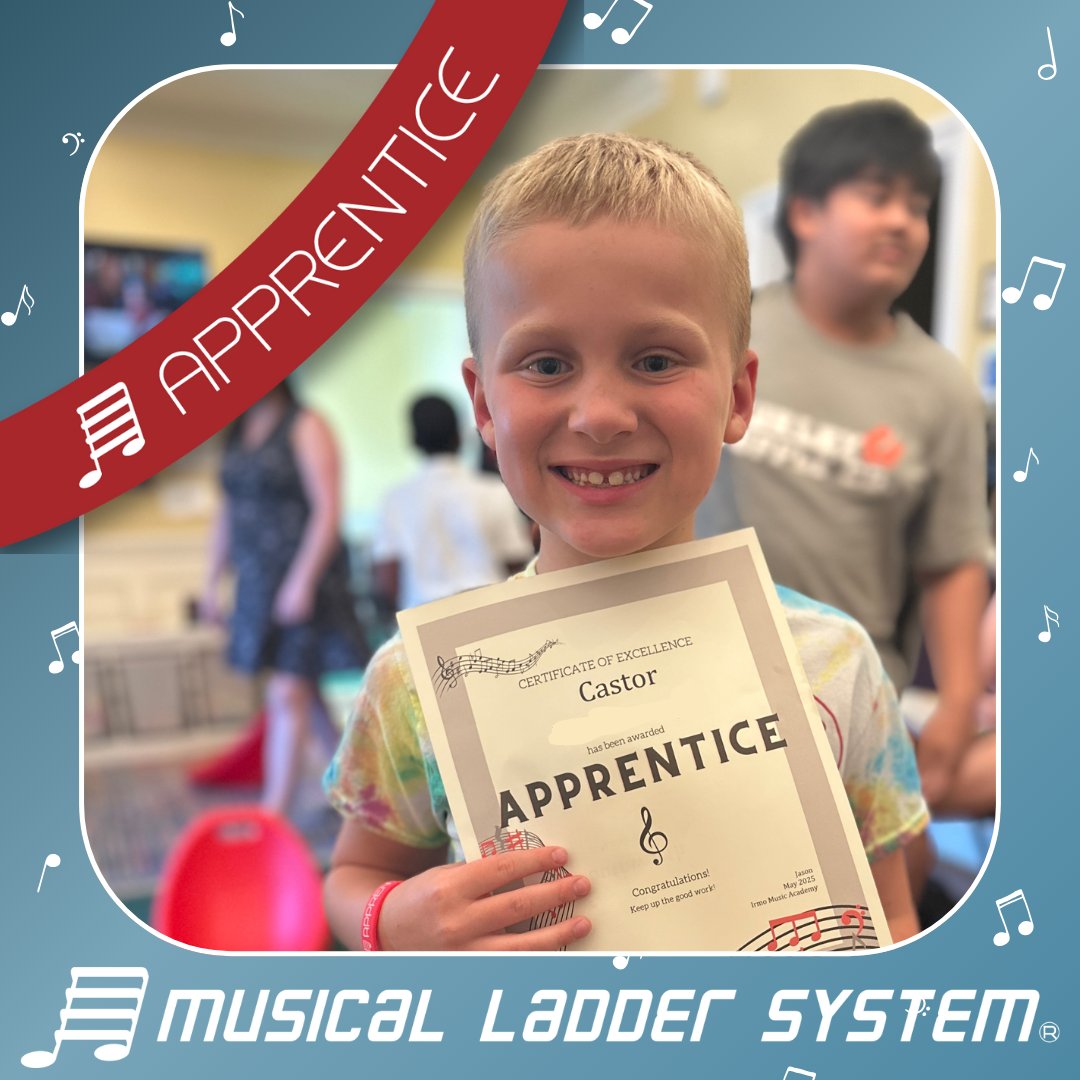 ColaArtsAcademy's tweet image. Congratulations to Drum Lesson student Castor for earning his Apprentice wristband!

#musicalladdersystem