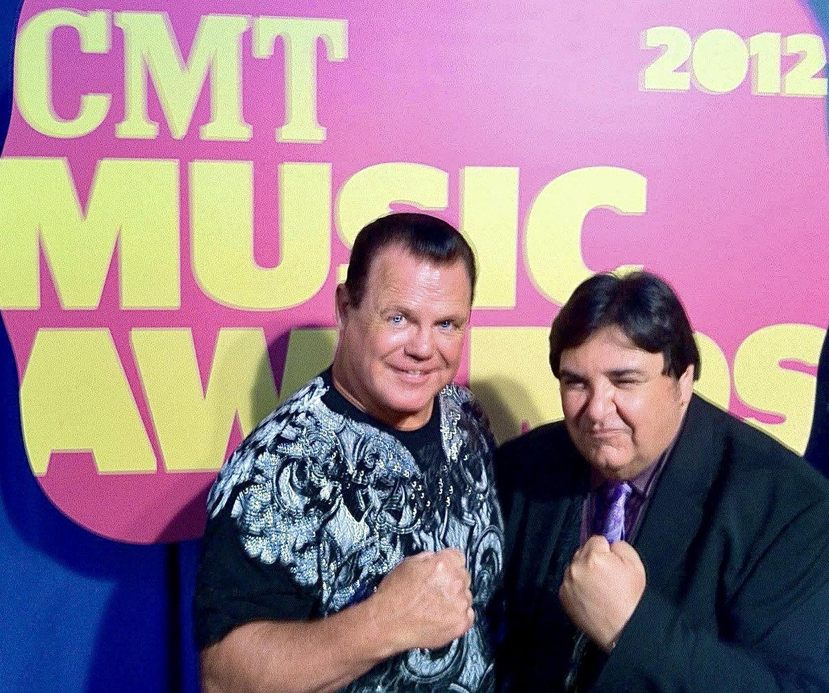 JohnArezzi's tweet image. With Jerry “The King” Lawler in 2012 at the CMT Music Awards. Time freaking flies don’t it?