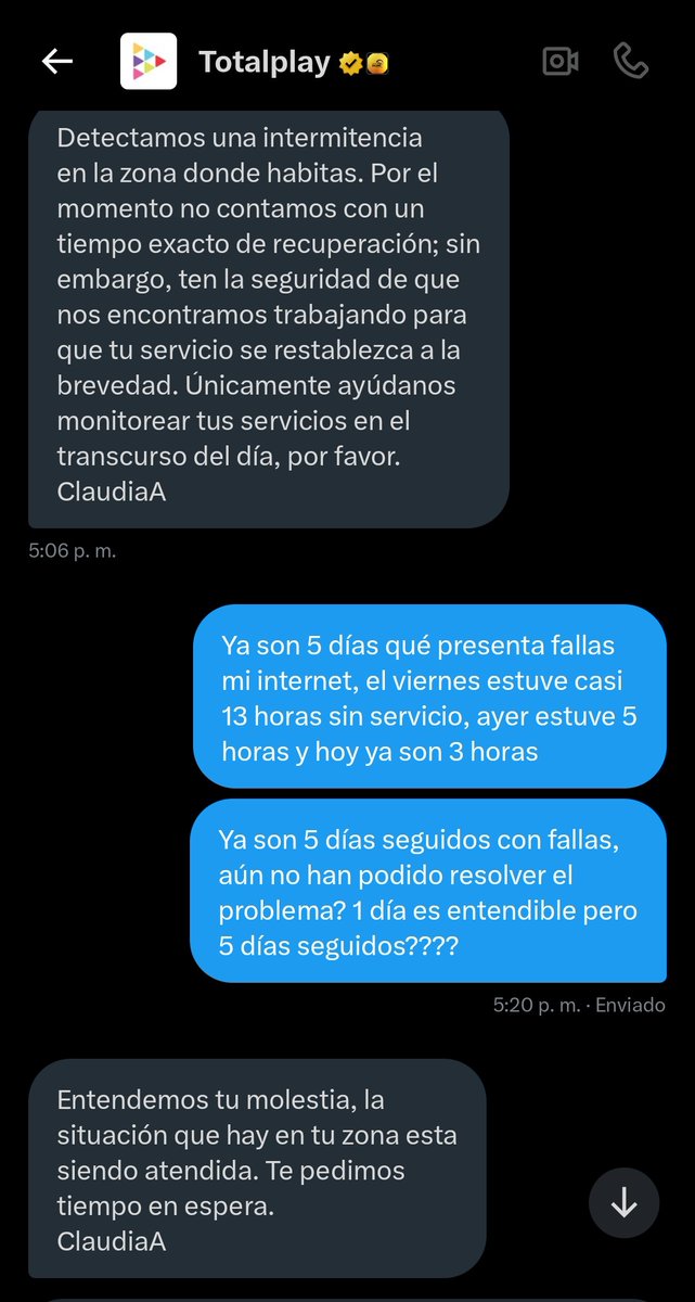 sofy_16's tweet photo. Sí están buscando un buen servicio de Internet, definitivamente @totalplaymx no es opción. 5 días con una falla en la zona y pues ni modo, aguántate. https://t.co/WcfVRUDBSg