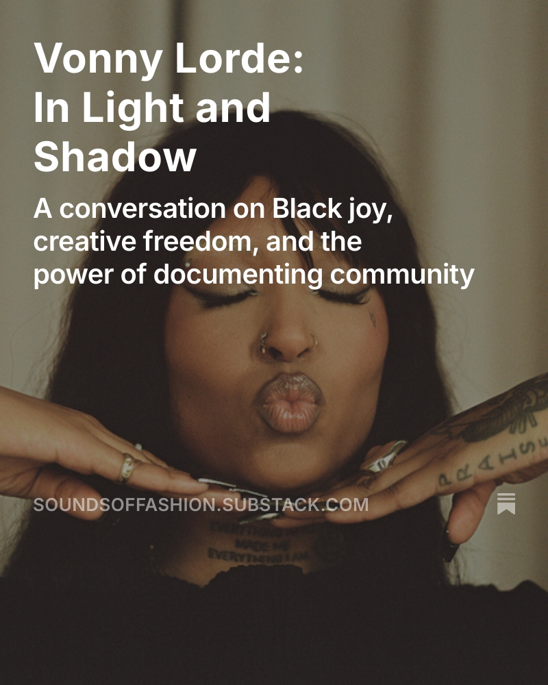 sofpodcast_'s tweet image. What if photography wasn’t just about seeing but about shaping the world we wish we could see?
@LASTNAMELORDE  is doing exactly that. 

Their story is live👇
open.substack.com/pub/soundsoffa…