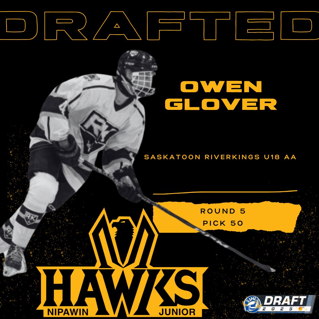 Next up, a steady defenseman from the Saskatoon Riverkings U18 AA played 32 games last season, picking up 1 goal and 13 assists. Quietly effective, positionally sharp, and always dependable in his own zone. Welcome aboard! #DefendTheNest #NipawinHawks #HawksDraft25 #NextGenHawks