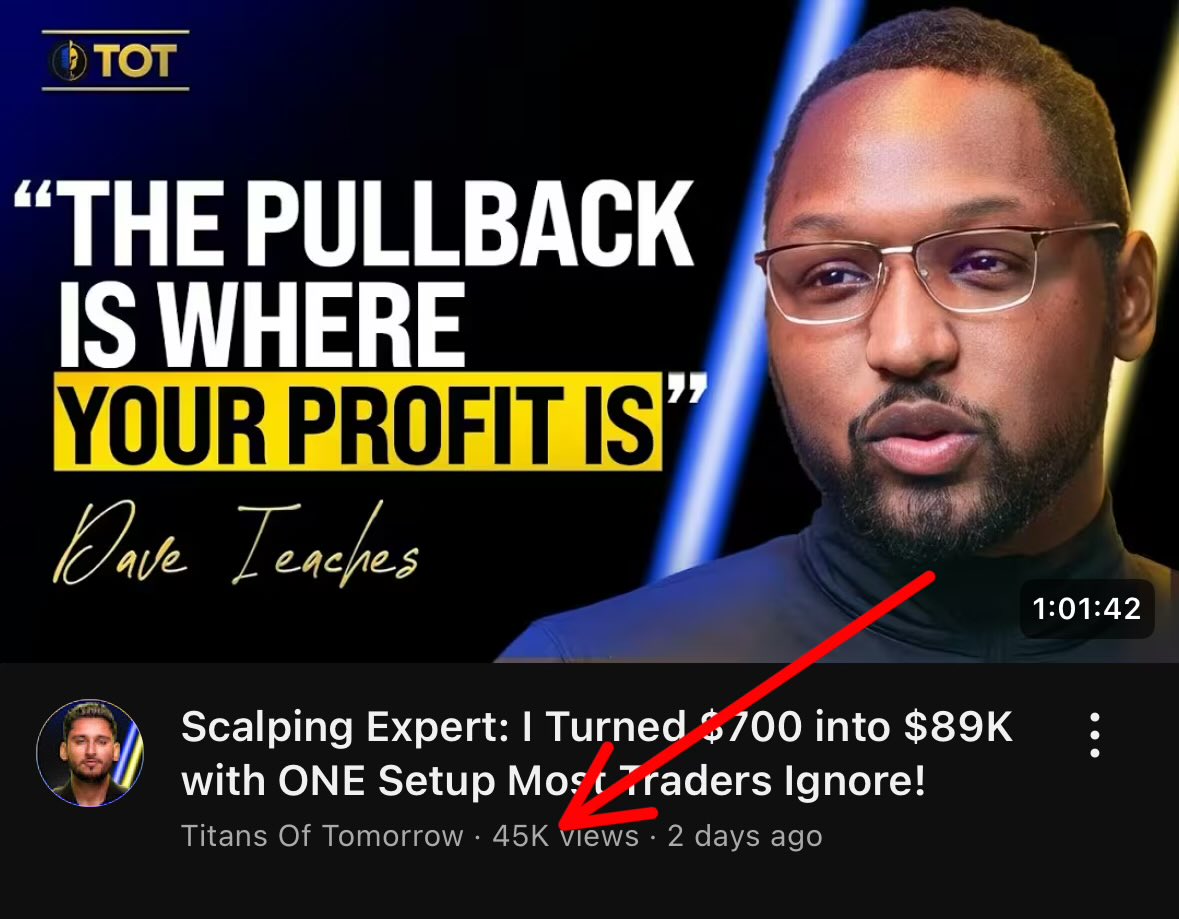 45k views in 2 days just shows the impact of a conversation when traders can sit and make technicals EASY to understand without the need to tear others down in the industry.

Retweet/Repost if you want me to make a video explaining the technicals that was shared.