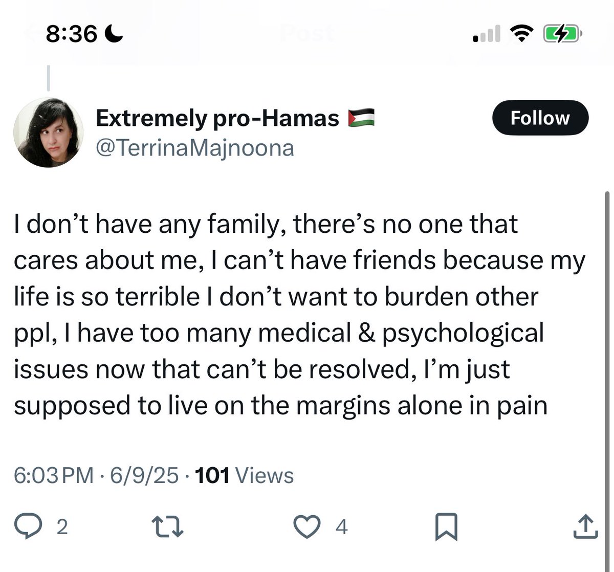 Look at the difference in the number of “likes,” “retweets” and “responses” to two different posts from the SAME account (within roughly a 24 hour time span).