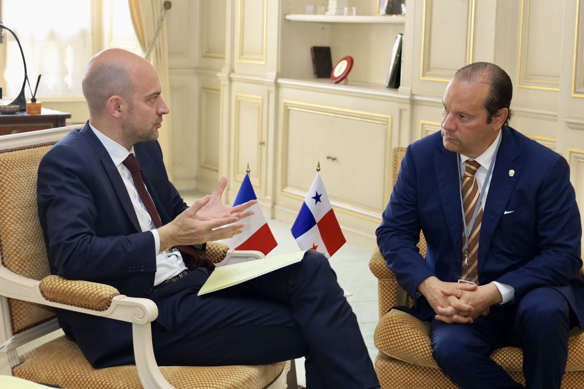 Francia reconoció los avances de Panamá y respaldó nuestra agenda de modernización y sostenibilidad. Acordamos ampliar la cooperación bilateral, y extendí una cordial invitación al canciller Barrot para visitar Panamá en noviembre, tras la #COP30.