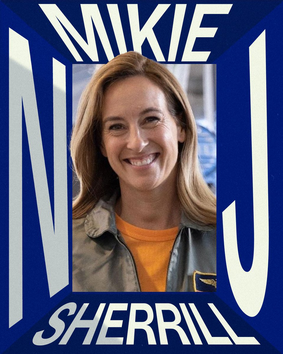 Congratulations to <a href="/MikieSherrill/">Mikie Sherrill</a> on becoming the Democratic nominee for governor in New Jersey!

She’s got a proven record of fighting for New Jerseyans and is going to deliver a win this November 💪