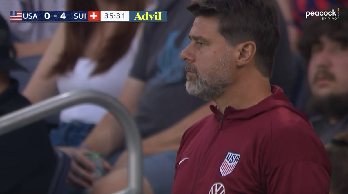 usmntonly's tweet photo. THE USMNT ARE 4-0 DOWN TO SWITZERLAND JUST 35' INTO THE MATCH. https://t.co/BQuACv44HE