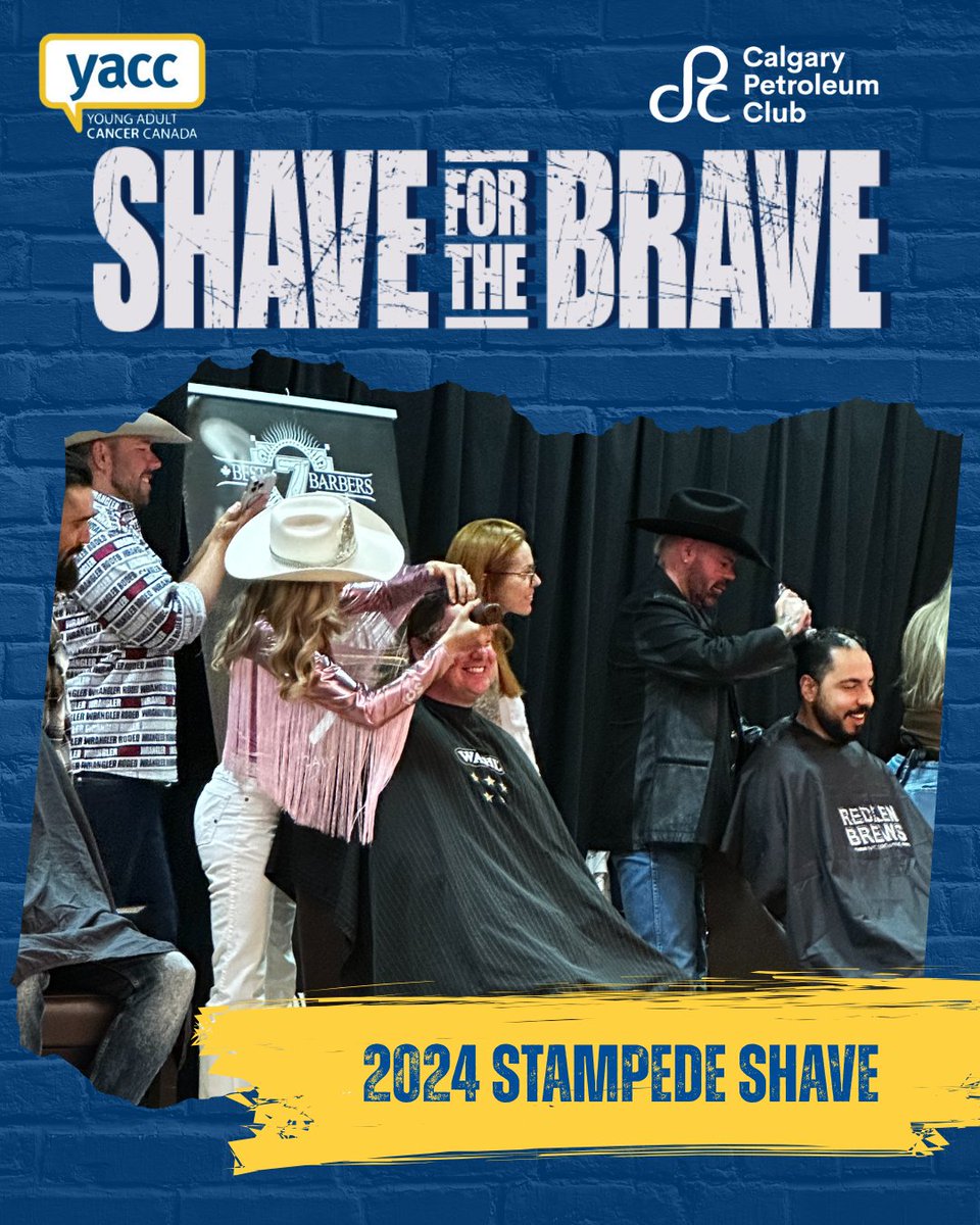 💥 In 2024, YACC raised $45K+ 
This year, we’re back—bolder than ever.

🧡 July 3: 2 CPC staff shave it all off for young adults facing cancer.
🎯 Help us hit $5K!
🎟️ Join the fun: laughs, tears &amp; Stampede energy.
👉 youngadultcancer.akaraisin.com/ui/702fc4f787f…