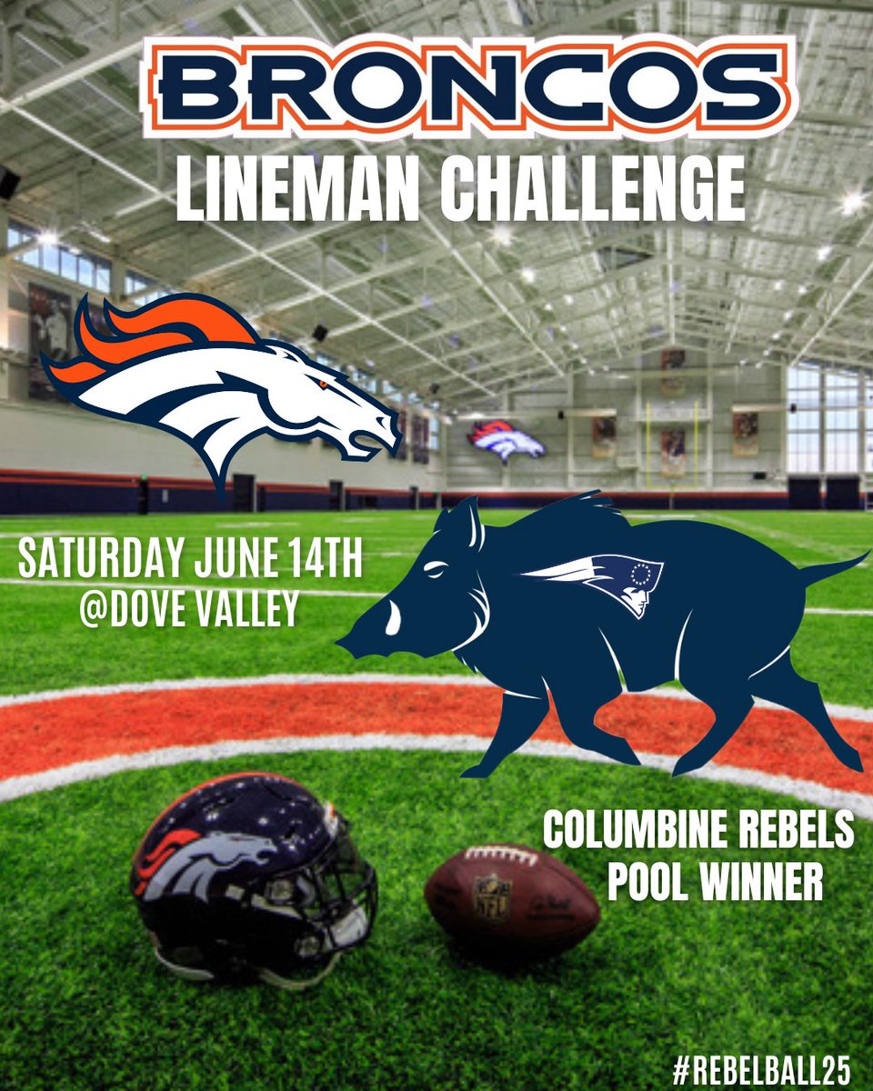 See you Saturday at Dove Valley! #Rebelball25