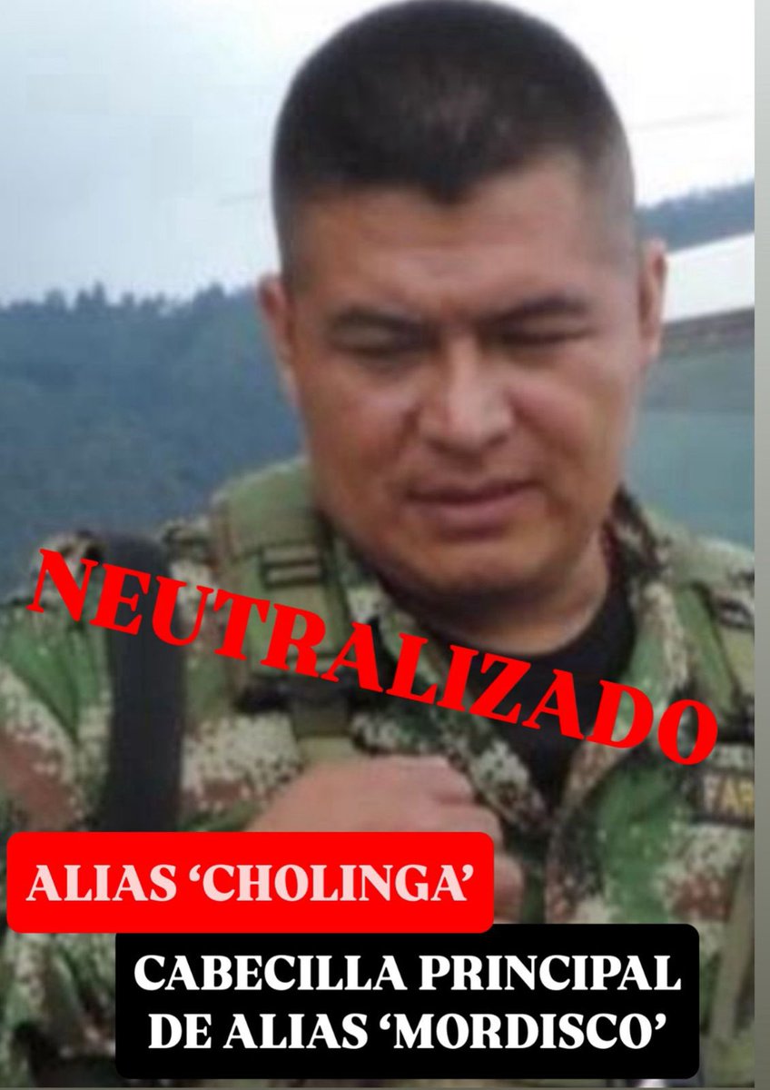 ¡Que les quede claro a las disidencias de alias ‘Iván Mordisco’: no hay escondite, uno a uno daremos con su paradero!

🚨 Alias ‘Cholinga’, principal cabecilla del bloque ‘Isaías Pardo’ de la estructura ‘Jacobo Arenas’, con más de 25 años de actividad criminal, fue neutralizado