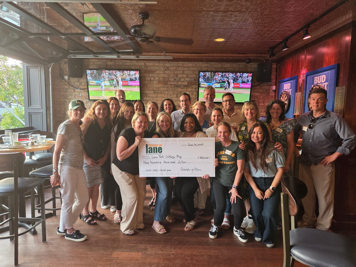 Thank you to the Friends of Lane for your generous donation! We would not be the school of champions without you!