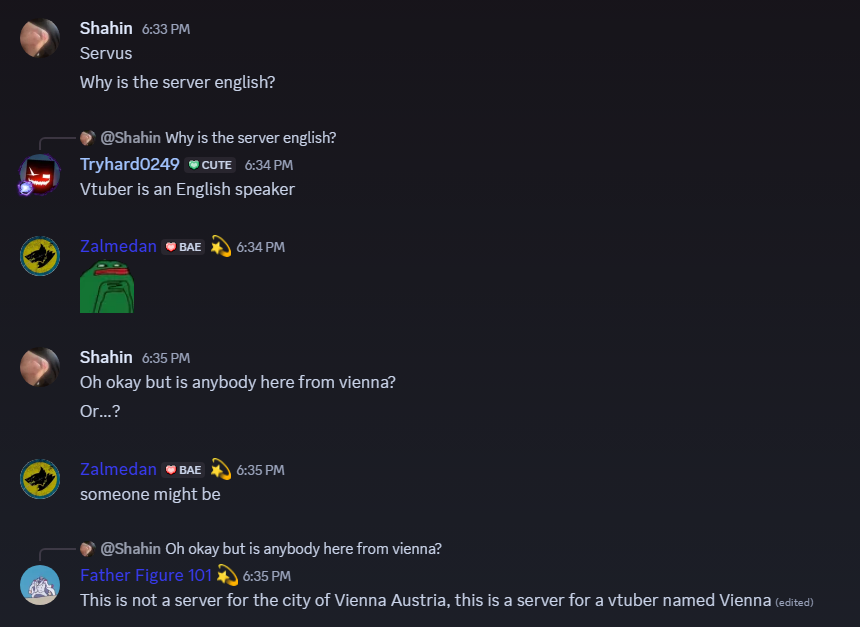 Another lost soul from Vienna Austria finds his way to the blue dragon server