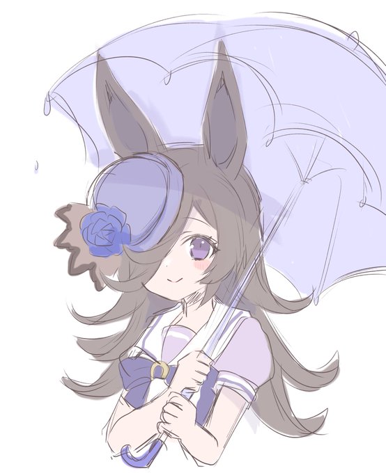 雨ライス🍚
#ウマ娘
#ライスシャワー 