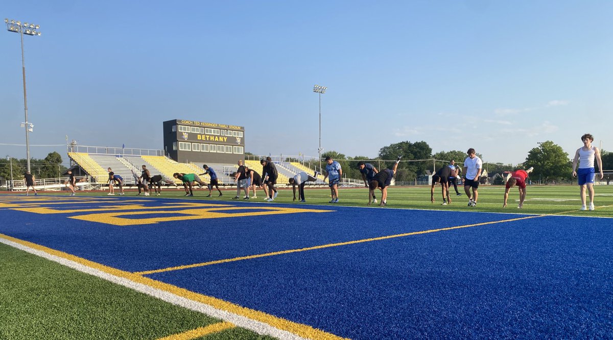 Summer group has been getting after it the past couple weeks. Less than 3 months until gameday 🌩️