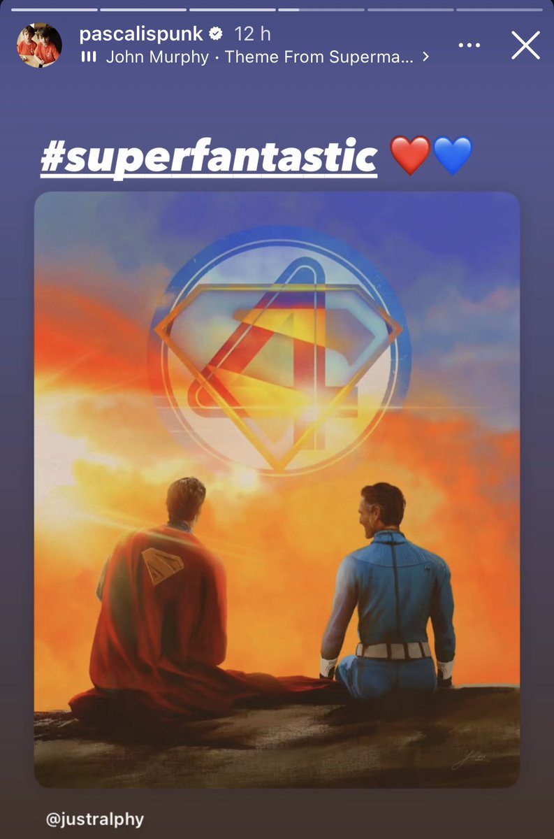 curiosmarveldc's tweet photo. Pedro Pascal postou uma arte onde combinam os filmes Superman e Quarteto Fantástico : Primeiros Passos !!
Ou seja sem clima ruim neste mês de julho !! Assistiremos aos 2 filmes 🔴🔵
#SemRivalidade
#Superman
#QuartetoFantasticoPrimeirosPassos https://t.co/8MDDEs0wDX