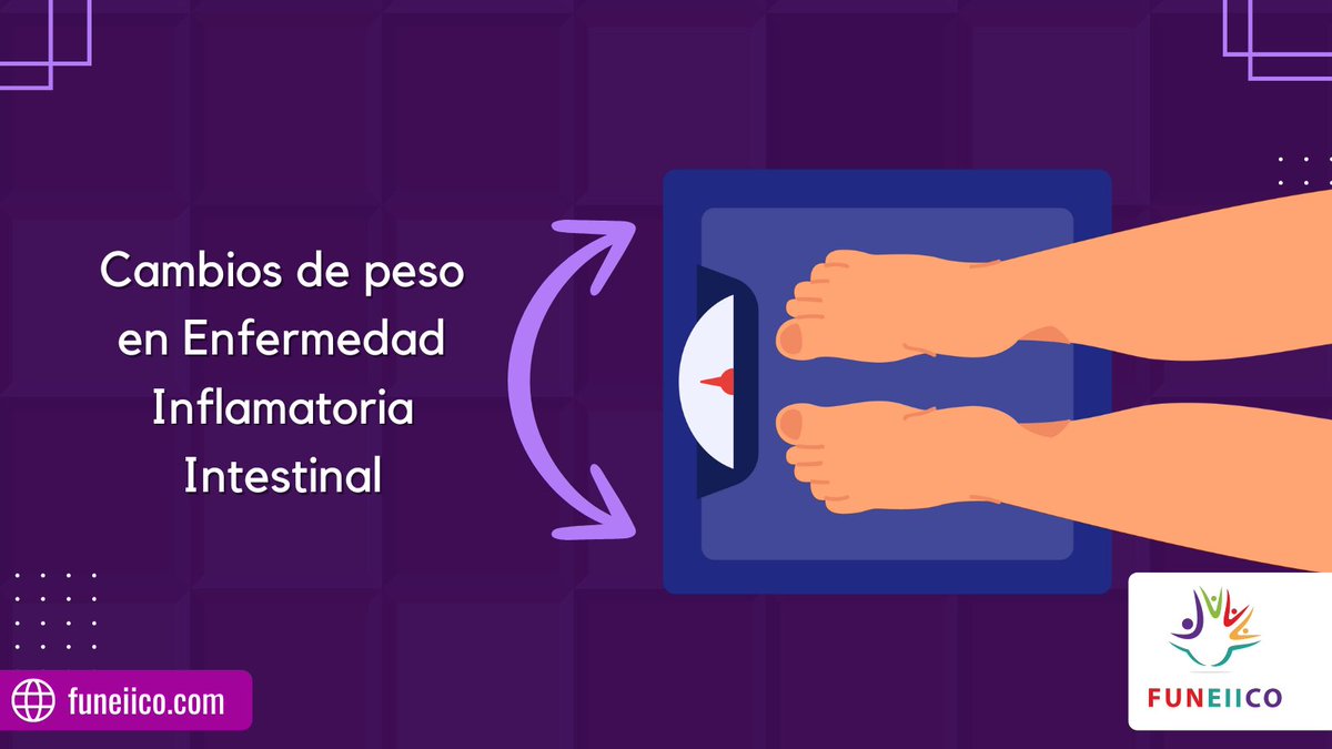 En la Enfermedad Inflamatoria Intestinal, los cambios de peso son comunes: algunas personas bajan de peso, otras lo aumentan
Cada cuerpo vive la #EII de forma diferente. Por eso, es clave el acompañamiento profesional para un manejo nutricional adecuado
💜
 #FUNEIICO