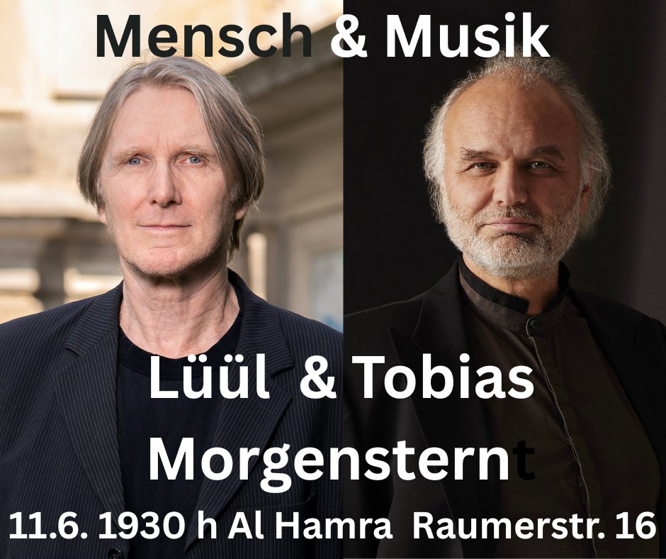 GrafLuul's tweet image. Morgen bei "Mensch & Musik" ist mein Gast der großartige Tobias Morgenstern! Wir reden und spielen. Al Hamra, Berlin Prenzlberg, Raumerstr. 16, 19 h Einlass 1930 legen wir los!!!