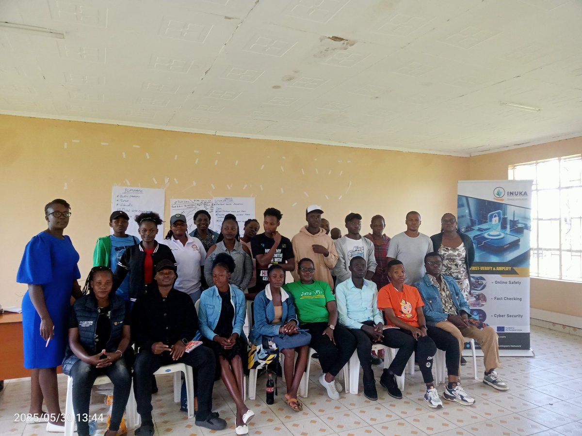 CDNet_Kenya's tweet photo. 🎯May 2025 Reflection🎯

Following our first DigiSafe Champions training held in May, which focused on understanding information manipulation, 
we successfully conducted our second training session on Fact Checking. 

#FactFirstVerifyAndAmplify #TrustLab
 #DigiSafeChampions https://t.co/7AdvquuCBE