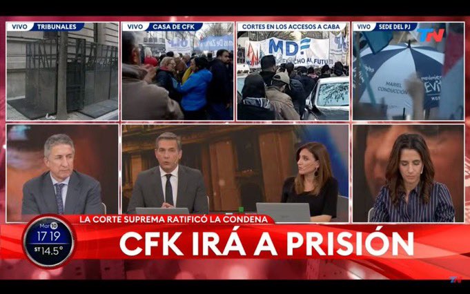 DÍA HISTÓRICO. SE HIZO JUSTICIA. CRISTINA ELISABET FERNANDEZ DE KIRCHNER PRESA POR CORRUPTA.