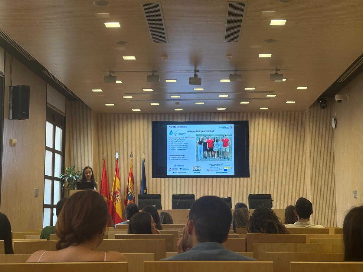 Cancer Heterogeneity and Immunomics (@chi_iisa) on Twitter photo Proud of our bachelor student #SandraGómez for presenting her results at the #CongresodeIniciaciónalaInvestigación organised by <a href="/_usj_/">Universidad San Jorge</a> <a href="/BioinforUSJ/">Bioinformática USJ</a> Proud of our bachelor student #SandraGómez for presenting her results at the #CongresodeIniciaciónalaInvestigación organised by <a href="/_usj_/">Universidad San Jorge</a> <a href="/BioinforUSJ/">Bioinformática USJ</a>