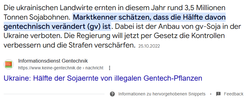 BuUmMst's tweet photo. Ist in der Ukraine🇺🇦 eigentlich die diesjährige Aussaat von ganz sicher gentechnikfreiem #Gensoja schon abgeschlossen?
🔗➡️https://t.co/fp1uvDKmXa https://t.co/YlFCOMn3ic