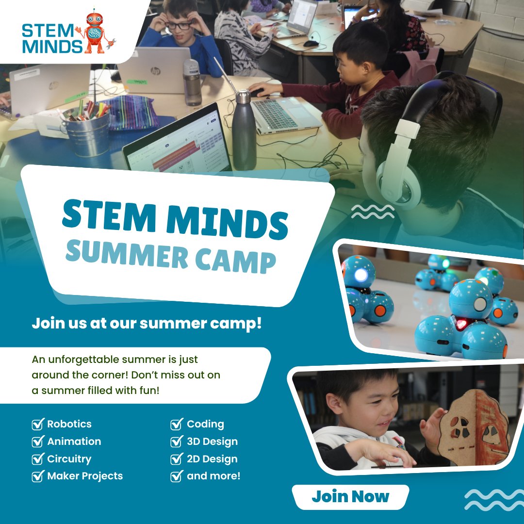 Summer break is only one month away! Hurry up and save your spot at our summer camp! Find out more about our exciting and one of a kind camp here: stemminds.com/product/summer…
#stemminds #summer #camp #summercamp #fun #STEM