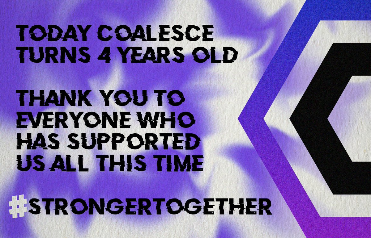 4 YEARS OF US. THANK YOU.

#Coalesce // #CLS