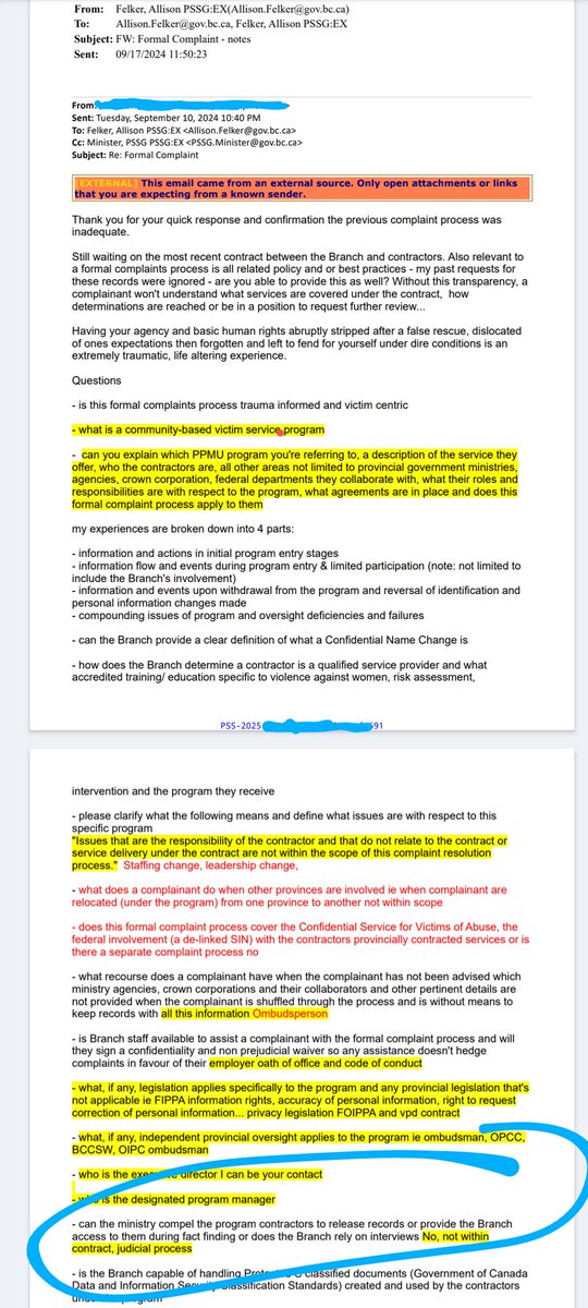 canstatesecrets's tweet image. Allison Feckler confirmed in a note to herself that there's no police or program oversight, complaint resolution process or victim support.
@NikiSharma2 continues to ignore these complex legal matters leaving the justice system inaccessible. 
Lawyers are urgently needed. #CanLaw