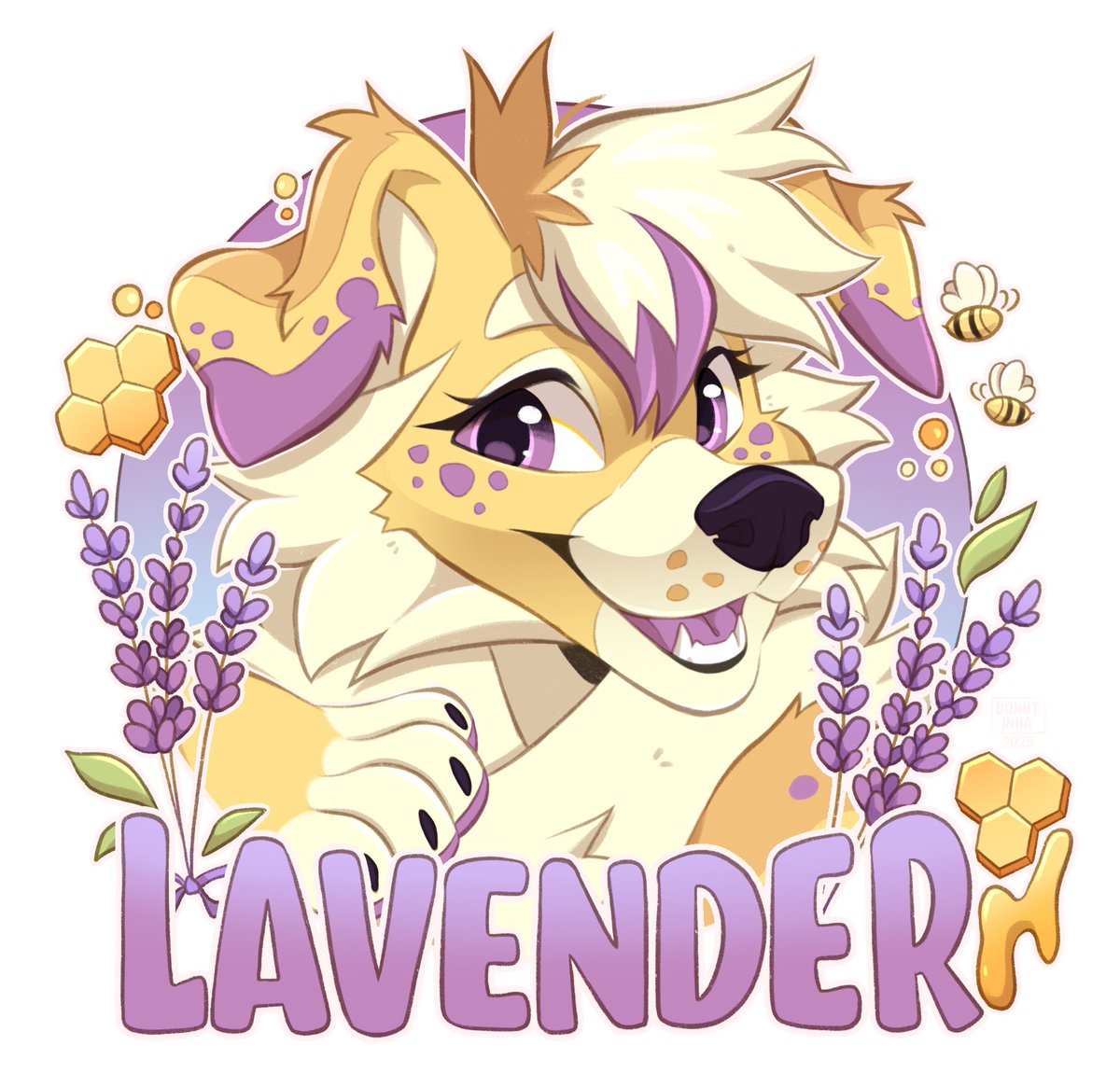 Icon and Themed Badge for Lavender 🪻
