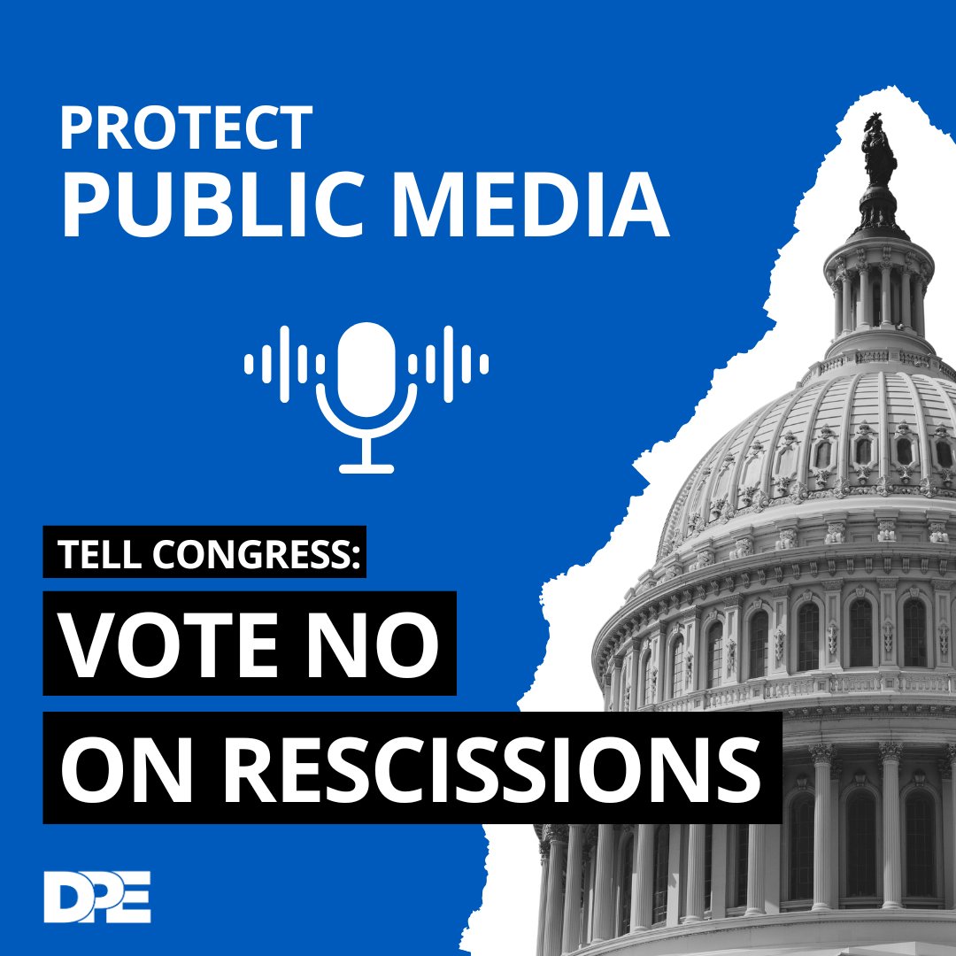 Public media is under attack. The White House wants Congress to claw back approved funding for public media, putting #IATSE jobs and educational programming at risk.

Everyone is encouraged to call the House of Representatives switchboard at 202-224-3121 and tell your