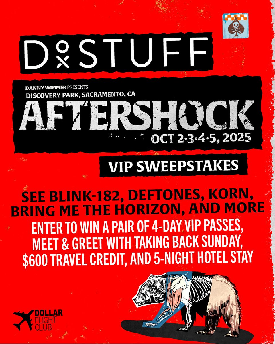 Four days. Four headliners. Four stages. One incredible giveaway. Win VIP tickets to Aftershock Festival featuring blink-182, Deftones, Korn, and BRING ME THE HORIZON, plus a meet &amp; greet with Taking Back Sunday, hotel and travel fare. Your October soundtrack is waiting in