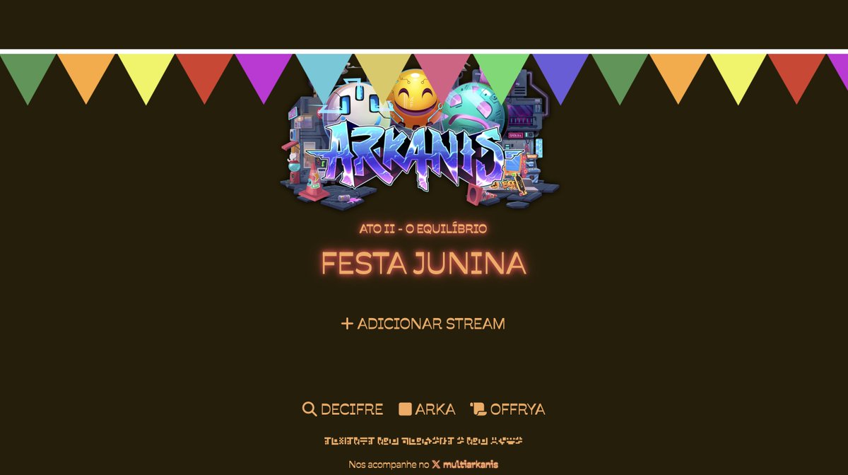 multiarkanis's tweet image. Hoje tem Festa Junina no Arkanis!!
Para não perder nada da festa, acompanhe as streams simultaneamente em multiarkanis.com
#Arkanis #Arkanis2Temporada