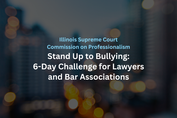 We're calling on lawyers and bar association leaders to Stand Up to Bullying in the legal profession! bit.ly/4kFM77i

Let’s commit to building a more respectful and inclusive profession together. 💪