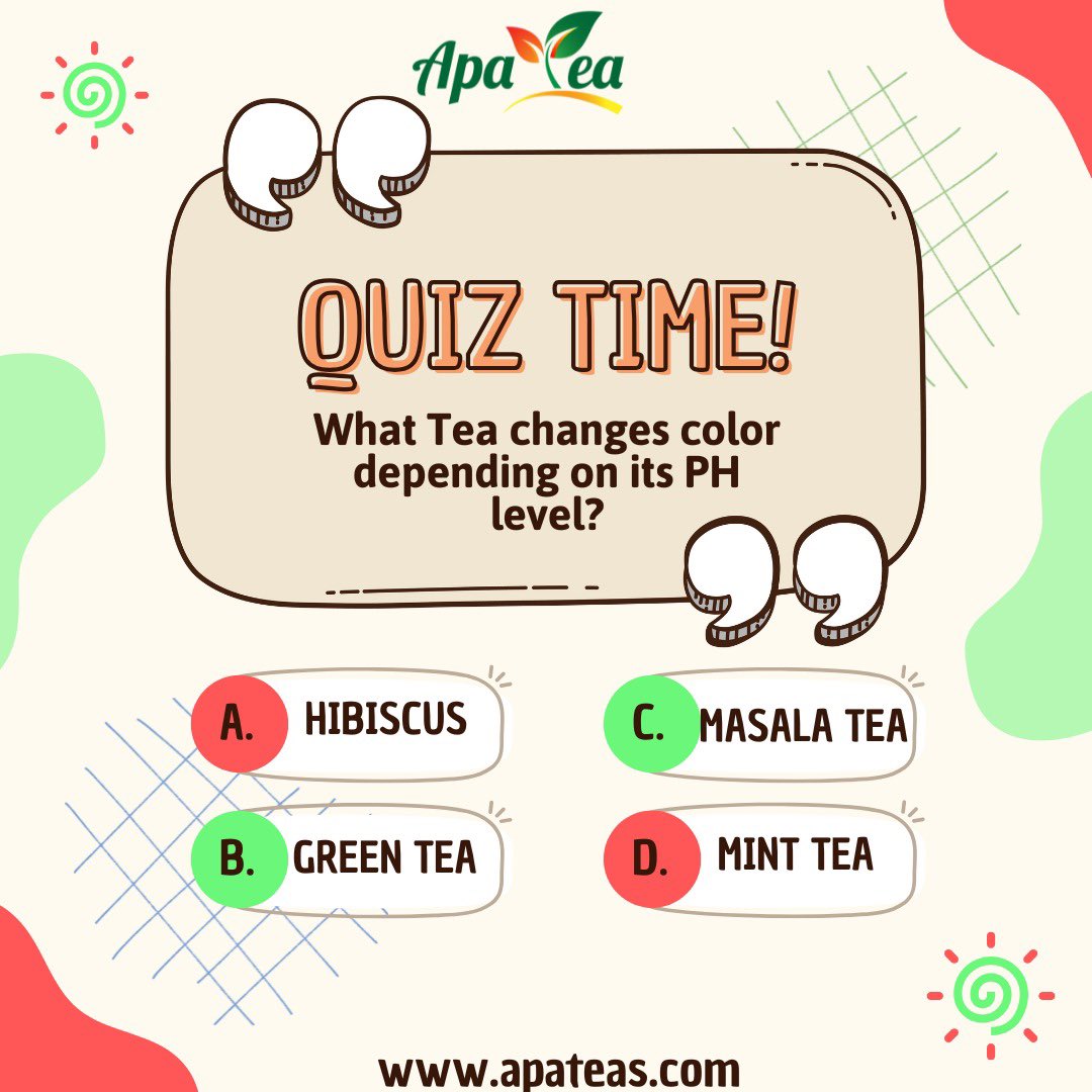 Theofficiallapa's tweet image. It’s that time of the week🙂‍↔️ make sure to leave your answers in the comments for this weeks edition of Tea Trivia😁💚 #Trivia #Naturalblends #APATea #TuesdayTrivia #Teafacts