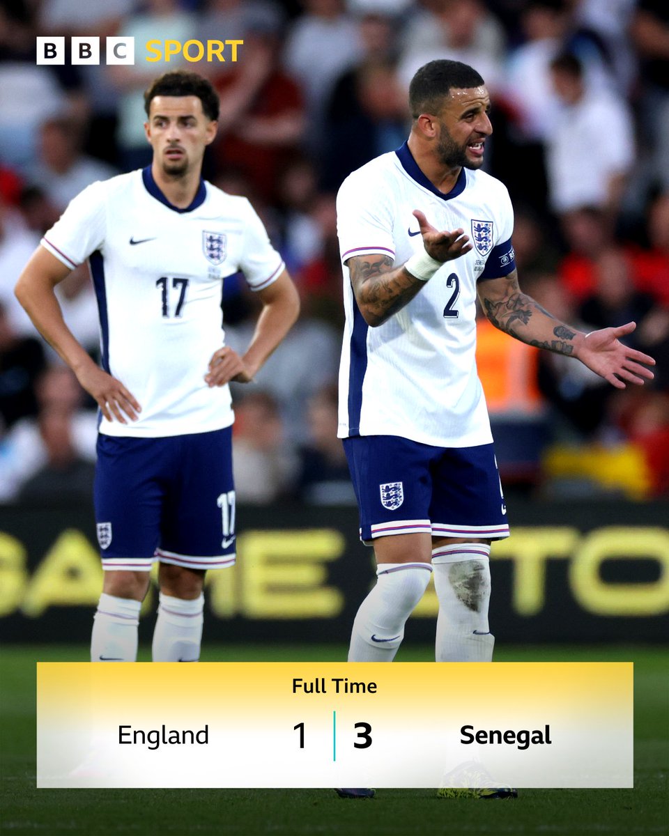 England have been beaten by an African side for the first time EVER 😬