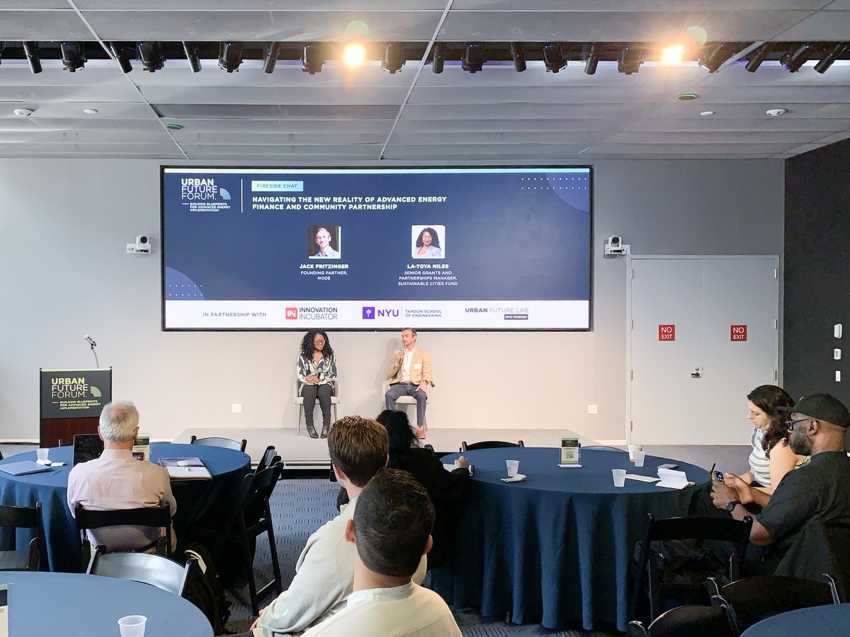 CUSP at NYU Tandon (@nyu_cusp) on Twitter photo We were thrilled to see CUSP alum & <a href="/nyutandon/">NYU Tandon</a> Urban Systems PhD Student La-Toya Niles take the stage at last week’s Urban Future Forum hosted by <a href="/UrbanFutureLab/">The Urban Future Lab</a> and share inspiring ideas on advanced energy finance and community partnership! We were thrilled to see CUSP alum & <a href="/nyutandon/">NYU Tandon</a> Urban Systems PhD Student La-Toya Niles take the stage at last week’s Urban Future Forum hosted by <a href="/UrbanFutureLab/">The Urban Future Lab</a> and share inspiring ideas on advanced energy finance and community partnership!