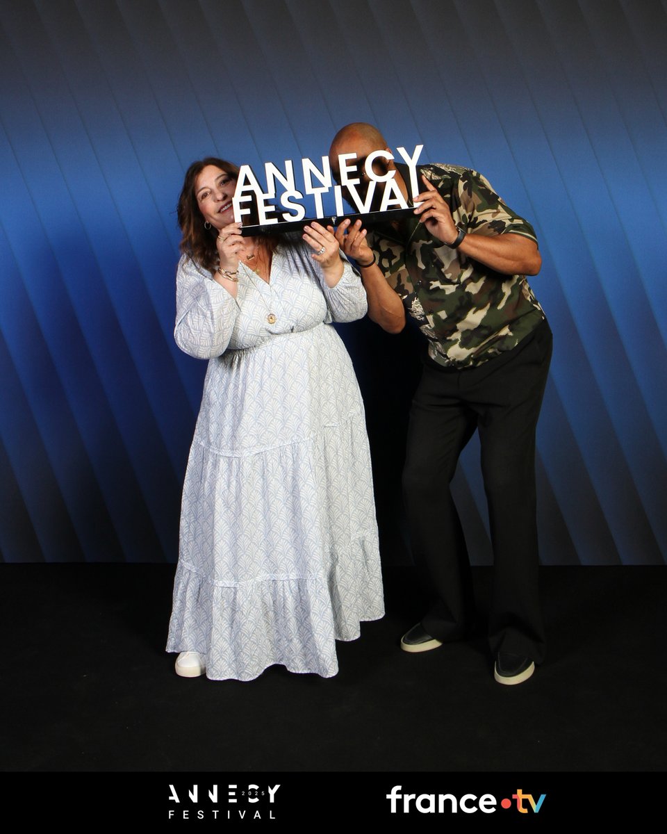 Merci beaucoup to <a href="/annecyfestival/">Annecy Festival</a> for welcoming our #GOATMovie director Tyree Dillihay and producer Michelle Raimo-Kouyate to the stage! 🐐