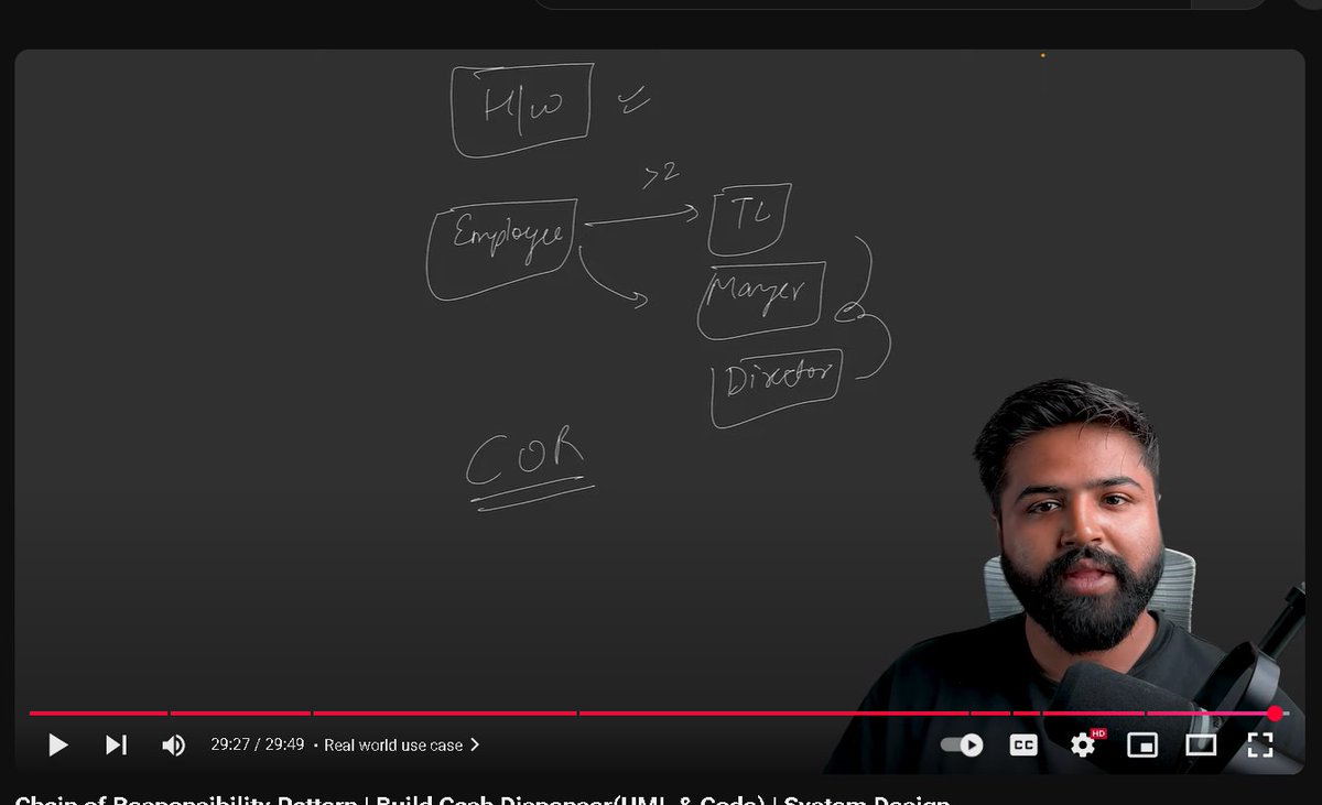 Abhishe45296976's tweet photo. #Day25 #8WeeksChallenge #CodingJourney #100DaysOfCodeLearned Learn about chain of responsibility design pattern and doing backend of the project https://t.co/rnsqG4EdzT
