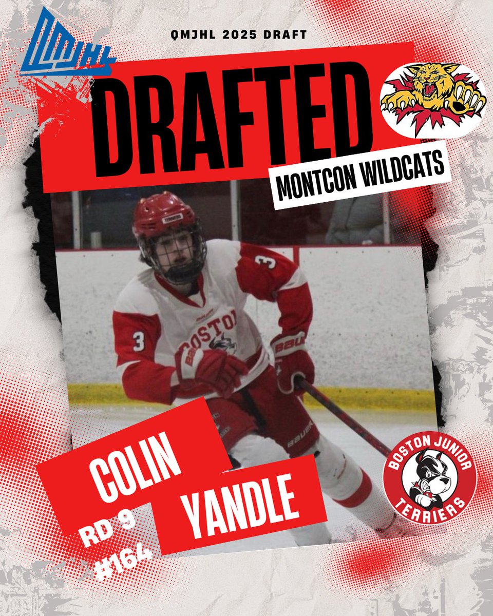 Boston Jr Terriers (@jr_terriers) on Twitter photo The Boston Jr Terriers congratulate Colin Yandle on being selected by the <a href="/monctonwildcats/">Moncton Wildcats</a>  of the <a href="/QMJHL/">QMJHL</a>  in the 2025 Entry Draft. Colin was a Terrier from Learn-to-Play to U14. Great job, Colin! The Boston Jr Terriers congratulate Colin Yandle on being selected by the <a href="/monctonwildcats/">Moncton Wildcats</a>  of the <a href="/QMJHL/">QMJHL</a>  in the 2025 Entry Draft. Colin was a Terrier from Learn-to-Play to U14. Great job, Colin!