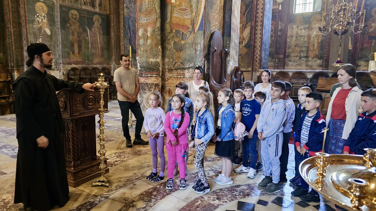 Children are always among the most welcome visitors to our monastery.