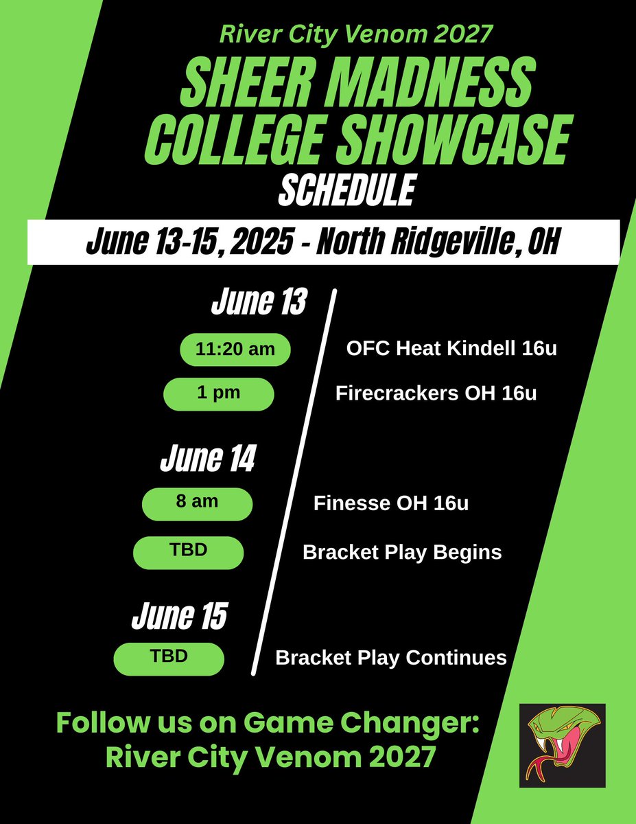 Paige Lauten (@paigelauten) on Twitter photo <a href="/Paige_McMenemy/">Paige McMenemy</a> <a href="/TiffinUSoftball/">Tiffin University Softball</a> Coach <a href="/Paige_McMenemy/">Paige McMenemy</a> - our <a href="/RCVENOM09/">River City Venom 2027</a> team will be <a href="/ShowcaseSheer/">Select-Showcases</a> and would love for you to stop by one of our games! Look forward to an exciting weekend! We can't wait for the competition! I have attached our schedule. <a href="/Paige_McMenemy/">Paige McMenemy</a> <a href="/TiffinUSoftball/">Tiffin University Softball</a> Coach <a href="/Paige_McMenemy/">Paige McMenemy</a> - our <a href="/RCVENOM09/">River City Venom 2027</a> team will be <a href="/ShowcaseSheer/">Select-Showcases</a> and would love for you to stop by one of our games! Look forward to an exciting weekend! We can't wait for the competition! I have attached our schedule.