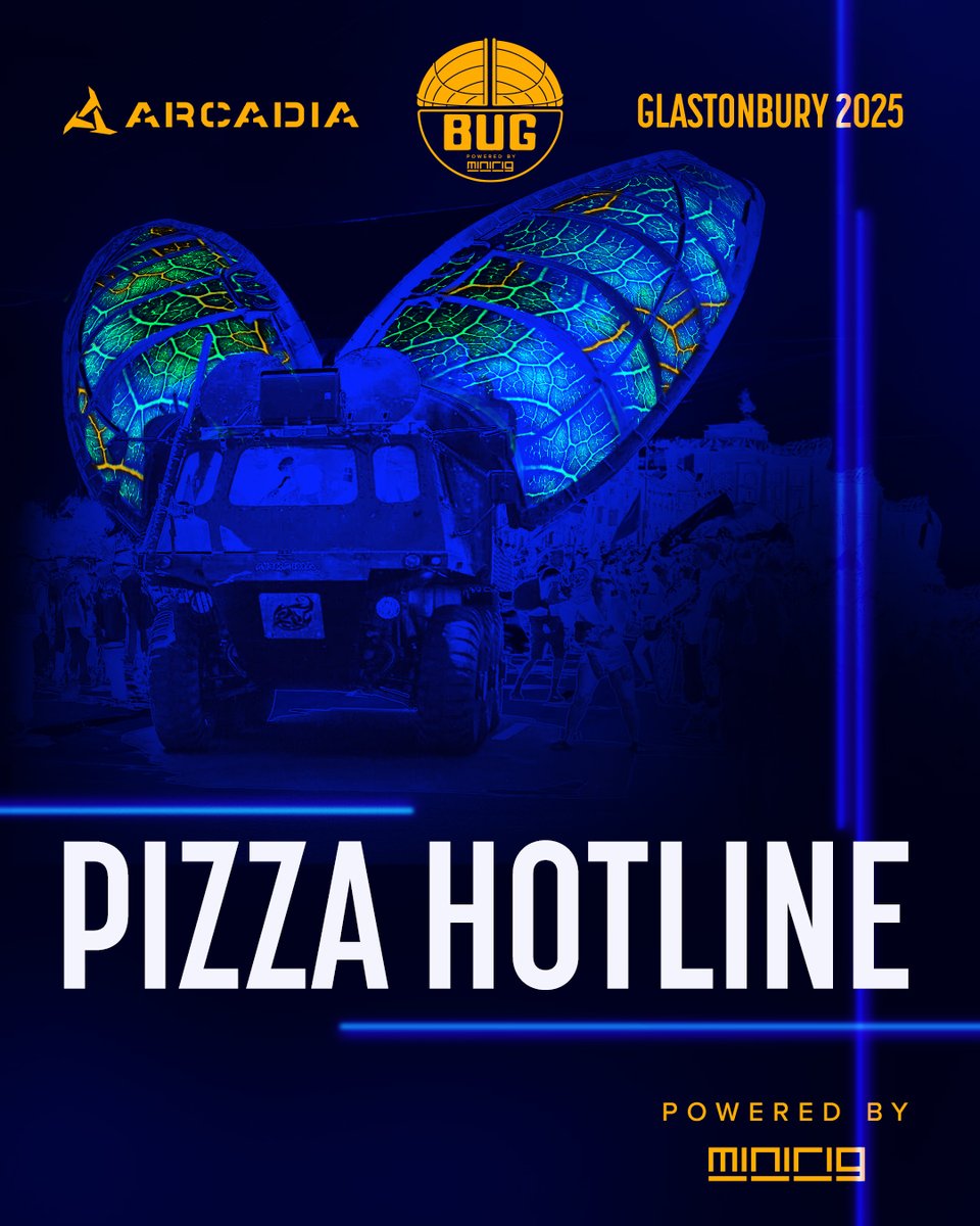 pizzahotline_'s tweet image. I'm playing Glastonbury festival this year 🚀 (woo!)
Catch me playing the Arcadia Bug stage 16:00 - 17:00 on Friday 27th!
Are you coming to glasto? drop a comment, come say hi!
Thanks to @minirigs for having me again &lt;3
🍕☎️🍕☎️🍕☎️🍕☎️🍕☎️🍕☎️🍕☎️